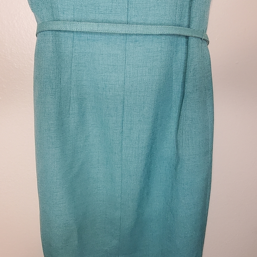 David Meister Aqua Blue Midi Dress - Picture 9 of 16